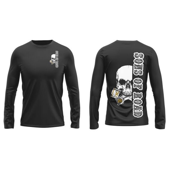 T-Shirt Manches Longues Sons of Road - Impression haut de gamme
