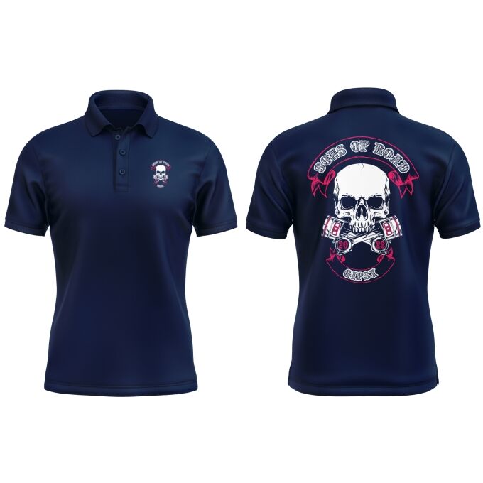 Polo Homme Sons of Road - Impression haut de gamme