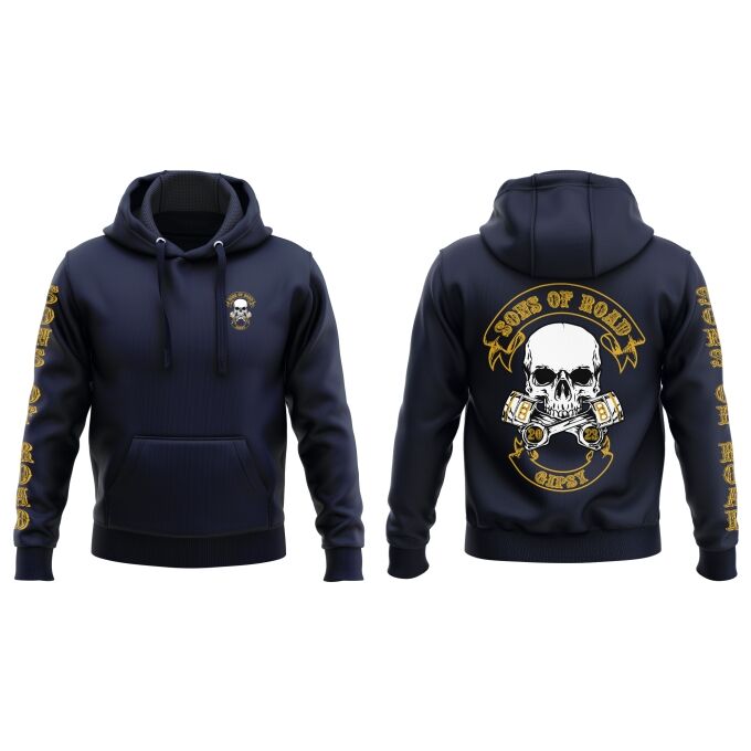 Sweat-Shirt à Capuche DELUXE Sons of Road - Impression haut de gamme