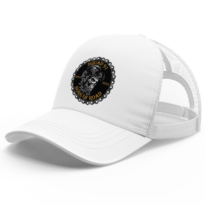 Casquette Trucker avec filet (idéal pour l'été) Sons of Road - Impression haut de gamme