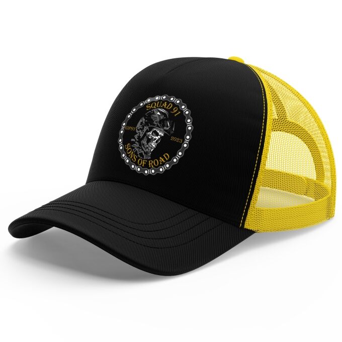 Casquette Trucker avec filet (idéal pour l'été) Sons of Road - Impression haut de gamme