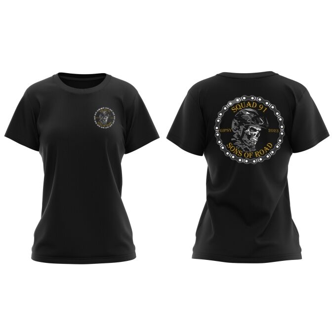 T-Shirt Femme Sons of Road - Impression haut de gamme