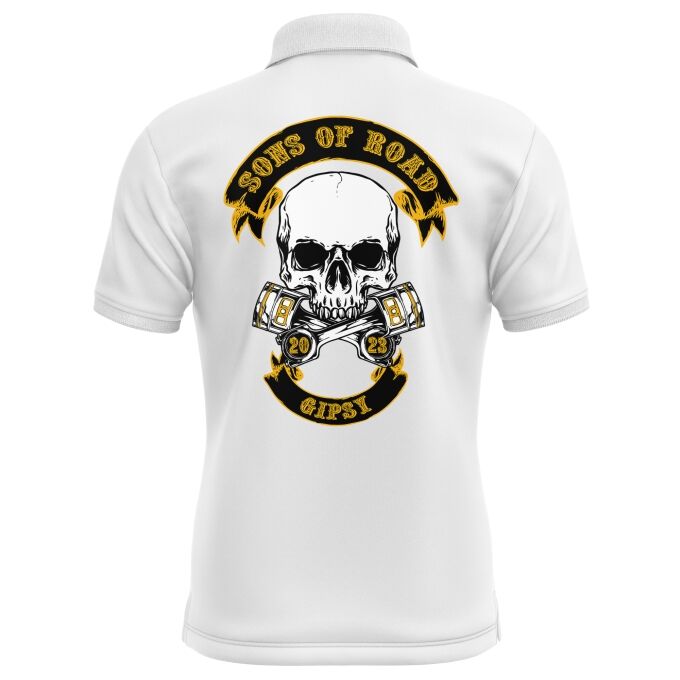 Polo Homme Sons of Road - Impression haut de gamme