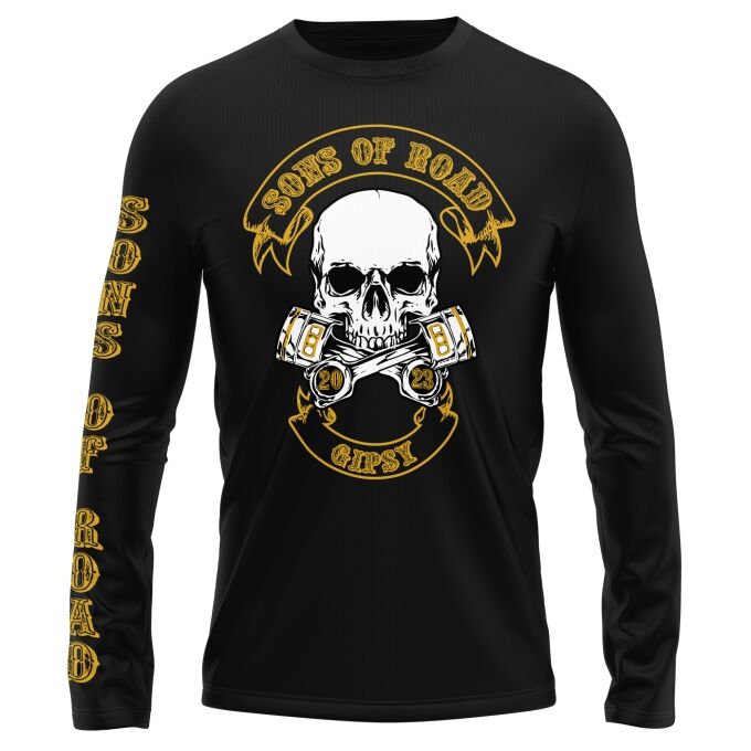 T-Shirt Manches Longues Sons of Road - Impression haut de gamme