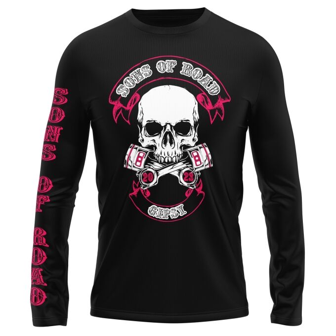 T-Shirt Manches Longues Sons of Road - Impression haut de gamme