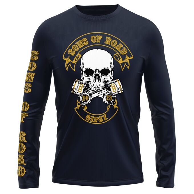 T-Shirt Manches Longues Sons of Road - Impression haut de gamme