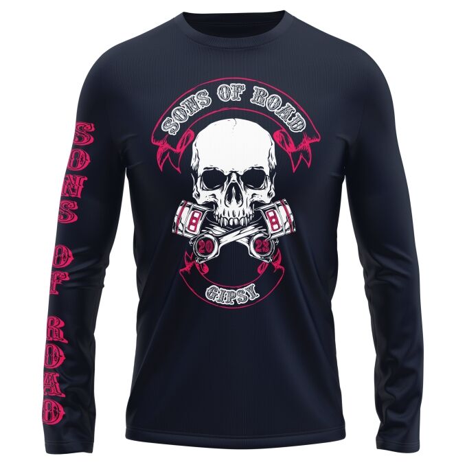 T-Shirt Manches Longues Sons of Road - Impression haut de gamme